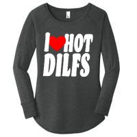 I Heart Hot Dilfs Women's Perfect Tri Tunic Long Sleeve Shirt