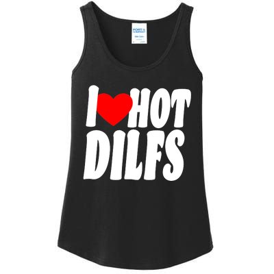 I Heart Hot Dilfs Ladies Essential Tank