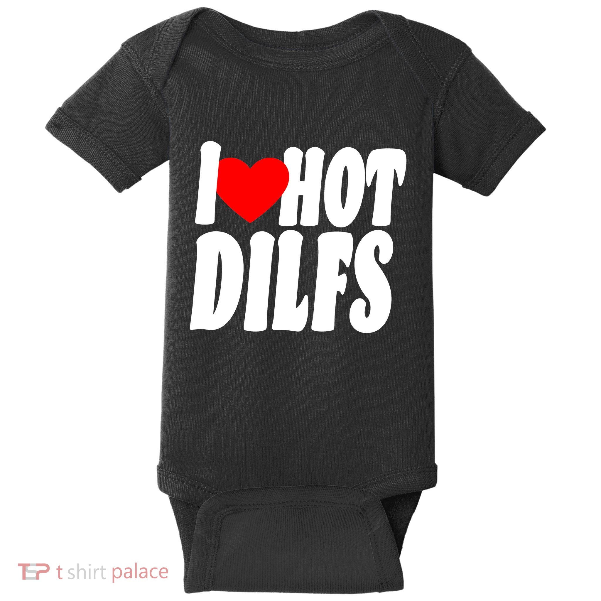 I Heart Hot Dilfs Baby Bodysuit