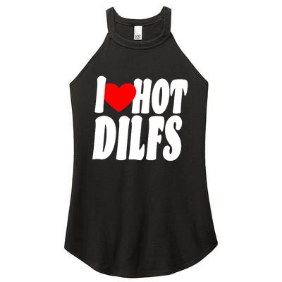 I Heart Hot Dilfs Women's Perfect Tri Rocker Tank