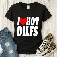 I Heart Hot Dilfs Womens T-Shirt