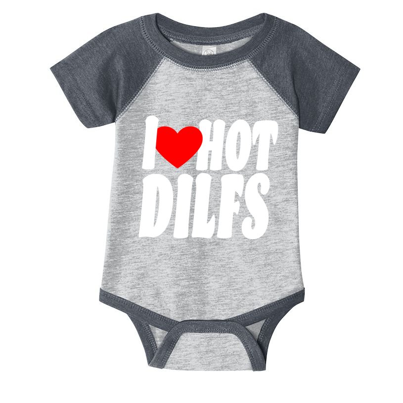 I Heart Hot Dilfs Infant Baby Jersey Bodysuit
