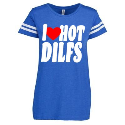 I Heart Hot Dilfs Enza Ladies Jersey Football T-Shirt