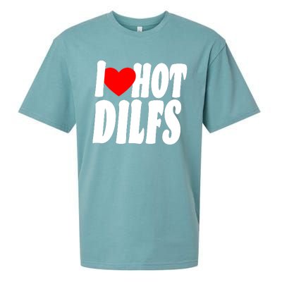 I Heart Hot Dilfs Sueded Cloud Jersey T-Shirt