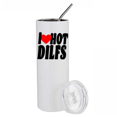 I Heart Hot Dilfs Stainless Steel Tumbler