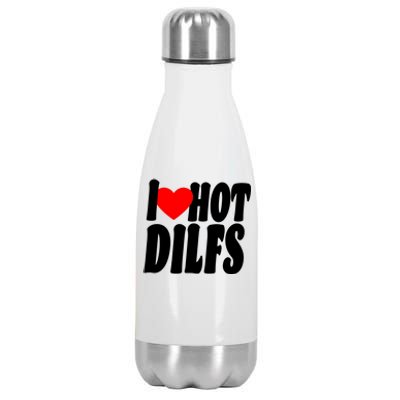 I Heart Hot Dilfs Stainless Steel Insulated Water Bottle