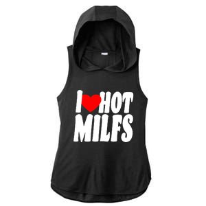 I Heart Hot Miffs Ladies PosiCharge Tri-Blend Wicking Draft Hoodie Tank