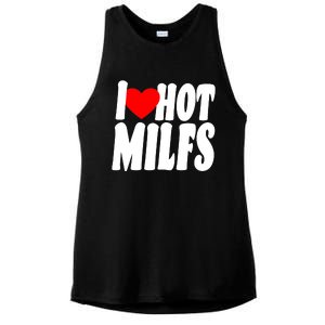 I Heart Hot Miffs Ladies PosiCharge Tri-Blend Wicking Tank