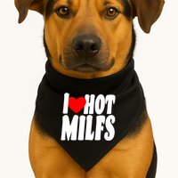 I Heart Hot Miffs USA-Made Doggie Bandana