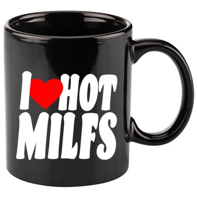I Heart Hot Miffs 11oz C Handle Ceramic Mug