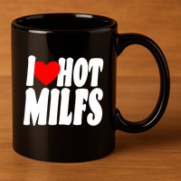 I Heart Hot Miffs 11oz C Handle Ceramic Mug