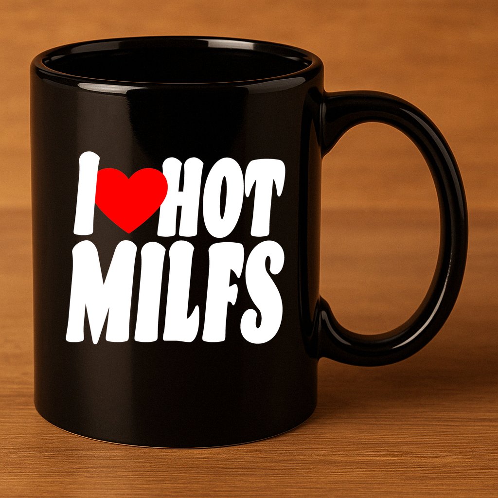 I Heart Hot Miffs 11oz C Handle Ceramic Mug