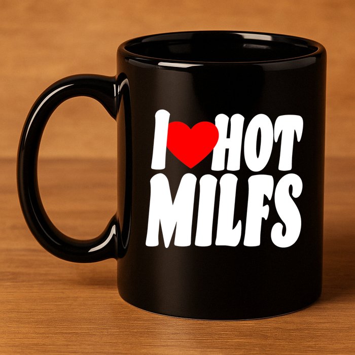 I Heart Hot Miffs 11oz C Handle Ceramic Mug