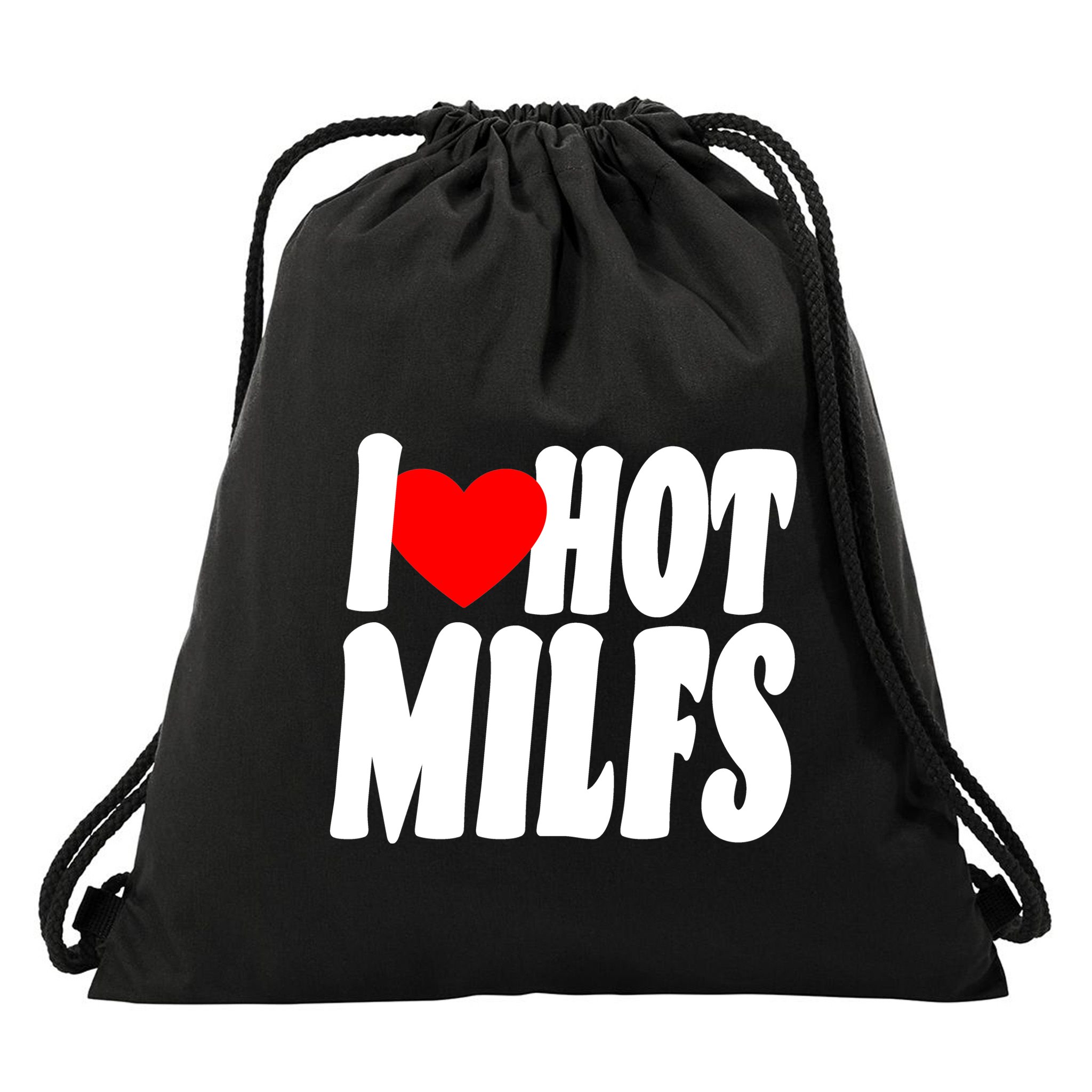 I Heart Hot Miffs Drawstring Bag