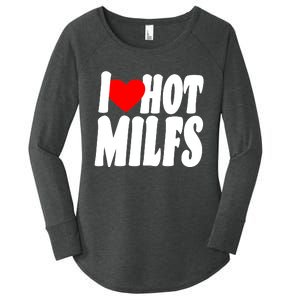 I Heart Hot Miffs Women's Perfect Tri Tunic Long Sleeve Shirt