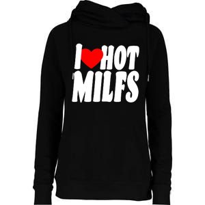 I Heart Hot Miffs Womens Funnel Neck Pullover Hood