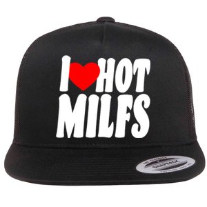 I Heart Hot Miffs Flat Bill Trucker Hat