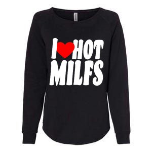 I Heart Hot Miffs Womens California Wash Sweatshirt