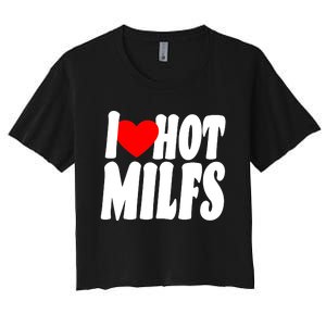 I Heart Hot Miffs Women's Crop Top Tee