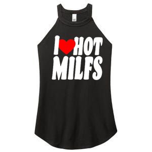 I Heart Hot Miffs Women's Perfect Tri Rocker Tank