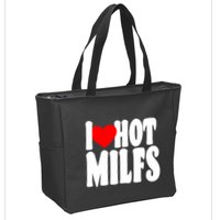 I Heart Hot Miffs Zip Tote Bag