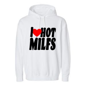 I Heart Hot Miffs Garment-Dyed Fleece Hoodie