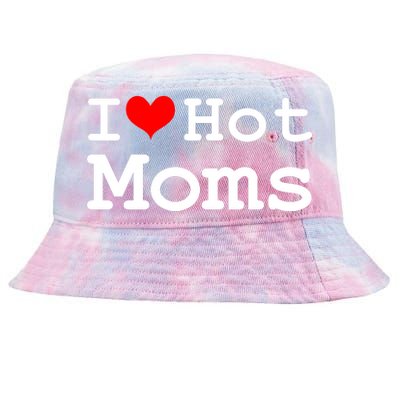 I Heart Hot Moms Tie-Dyed Bucket Hat