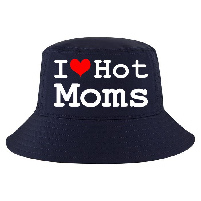 I Heart Hot Moms Cool Comfort Performance Bucket Hat