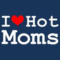 I Heart Hot Moms 7 Panel Mesh Trucker Snapback Hat