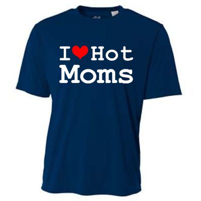 I Heart Hot Moms Cooling Performance Crew T-Shirt