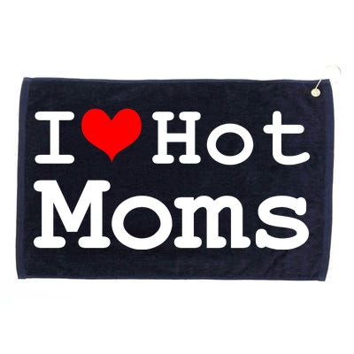 I Heart Hot Moms Grommeted Golf Towel