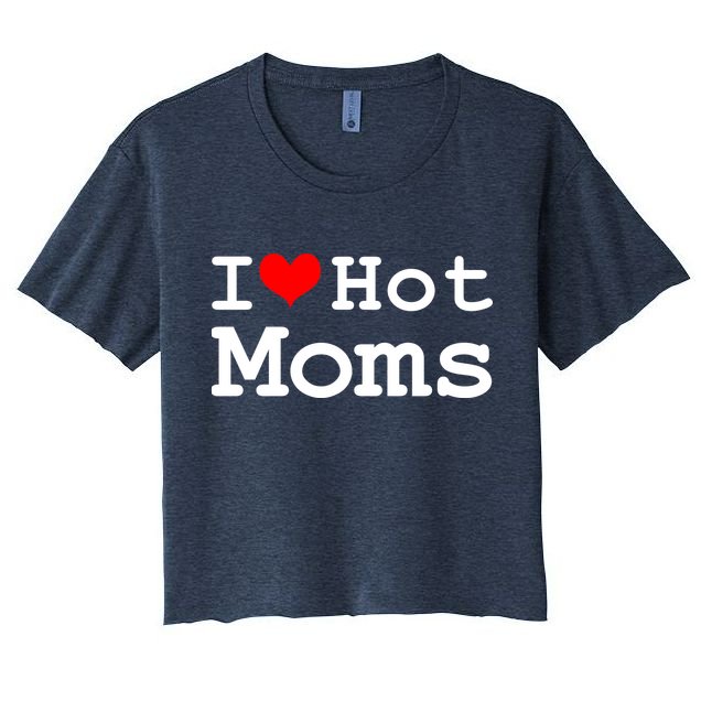 I Heart Hot Moms Crop Top