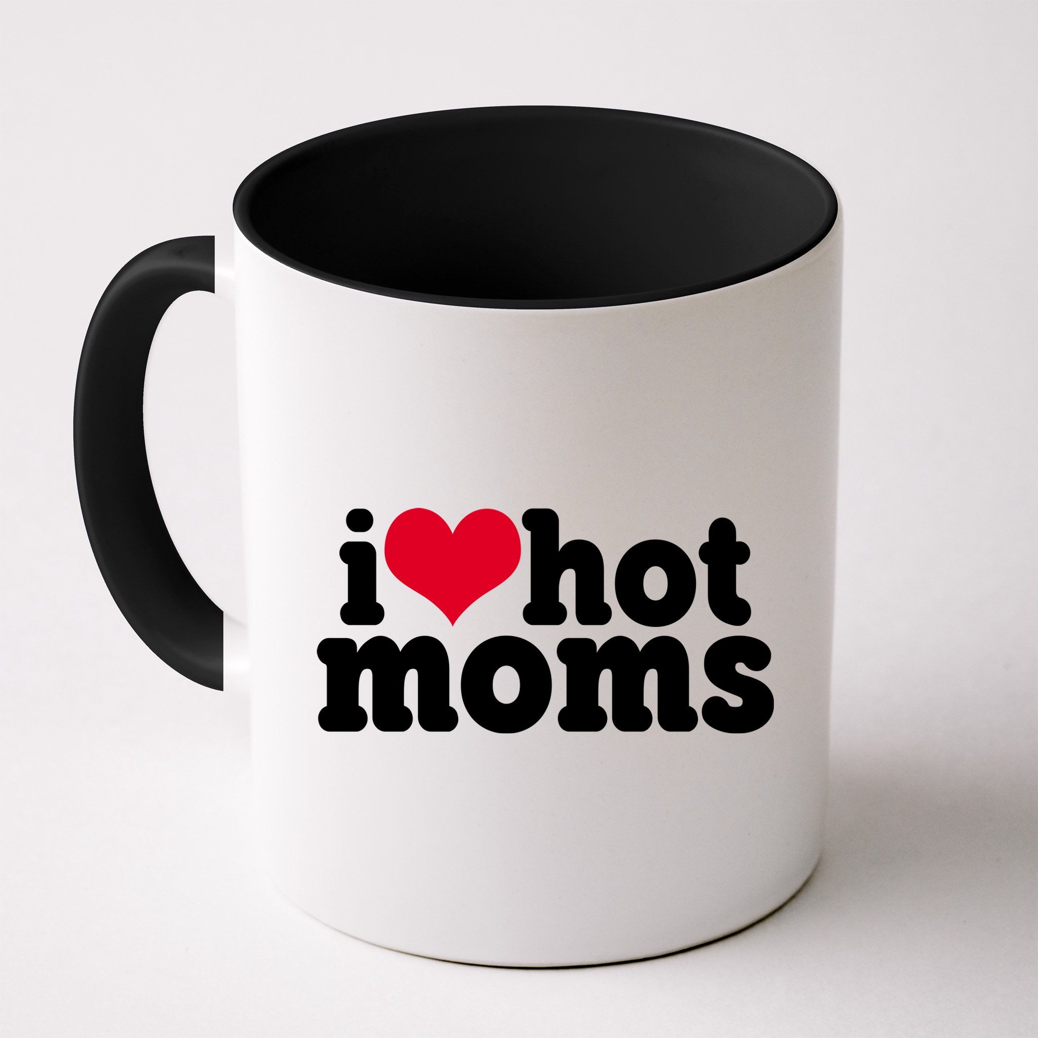 I Heart Hot Moms Funny Meme Mug
