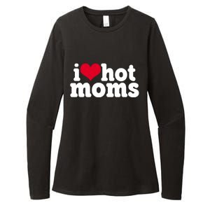 I Heart Hot Moms Funny Meme Womens CVC Long Sleeve Shirt