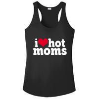 I Heart Hot Moms Funny Meme Ladies PosiCharge Competitor Racerback Tank