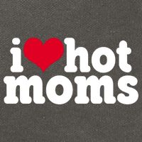 I Heart Hot Moms Funny Meme Cotton Canvas Backpack