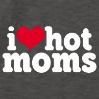 I Heart Hot Moms Funny Meme Vector Backpack