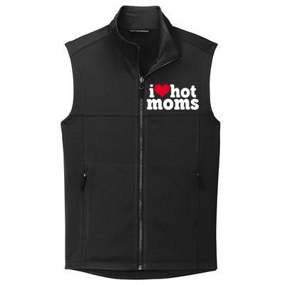 I Heart Hot Moms Funny Meme Collective Smooth Fleece Vest