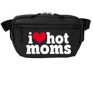 I Heart Hot Moms Funny Meme Crossbody Pack