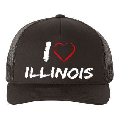 I Heart Illinois  Yupoong Adult 5-Panel Trucker Hat