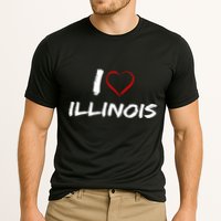 I Heart Illinois  Cooling Performance Crew T-Shirt
