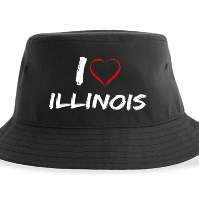 I Heart Illinois  Sustainable Bucket Hat