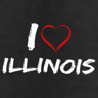 I Heart Illinois  Adult Drive Performance Visor