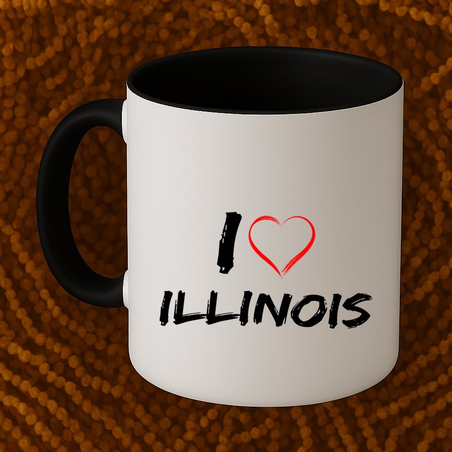 I Heart Illinois  Mug