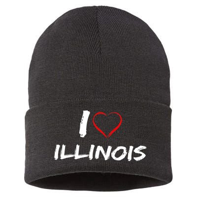 I Heart Illinois  Sustainable Knit Beanie