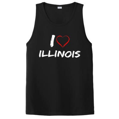 I Heart Illinois  PosiCharge Competitor Tank