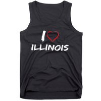 I Heart Illinois  Tank Top