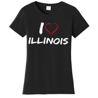 I Heart Illinois  Women's T-Shirt