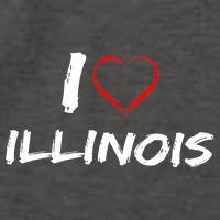 I Heart Illinois  Vector Backpack