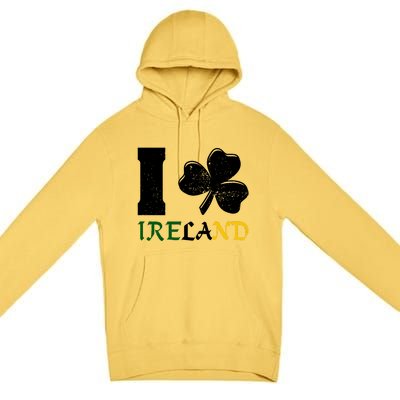 I Heart Ireland Irish Clover Premium Pullover Hoodie